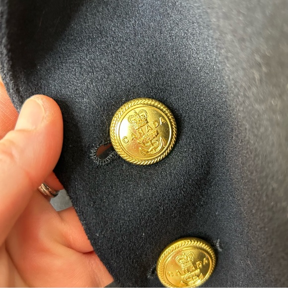 Vintage 60s Royal Navy Lieutenant Rank Military Dress Jacket Gieves Black Navy - Picture 11 of 16